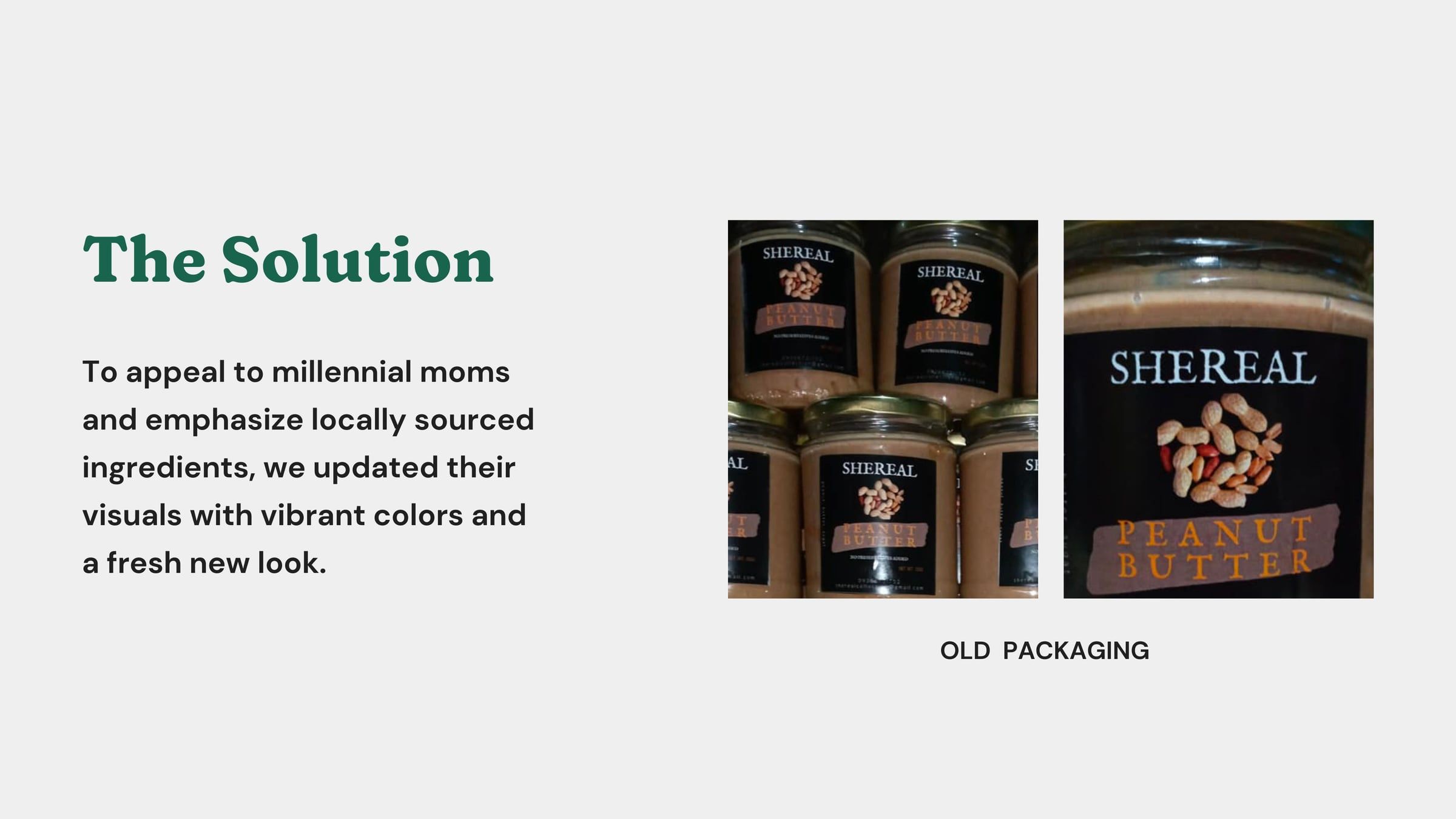 The solution slide with the old packaging