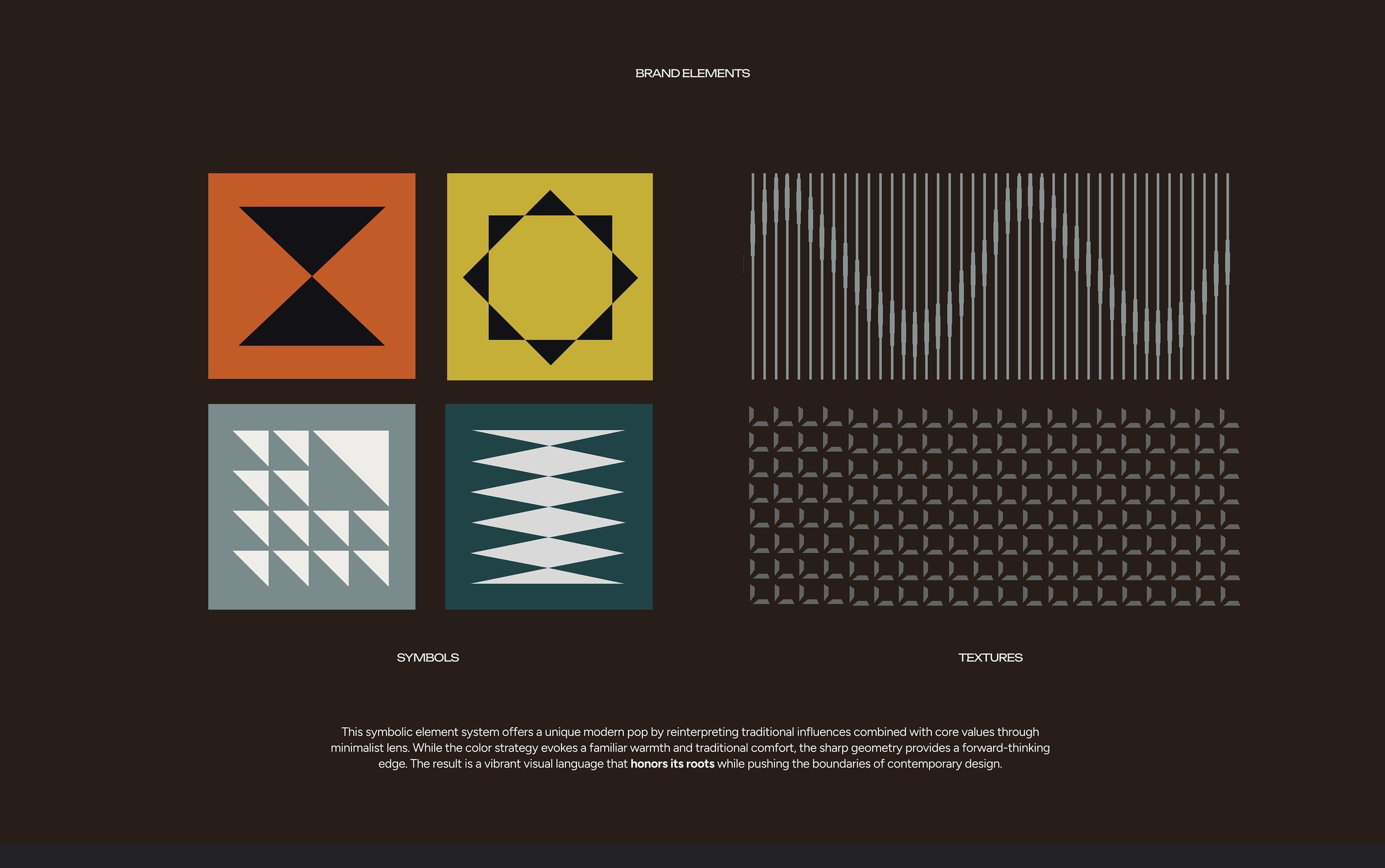 RMC brand elements: symbols and textures