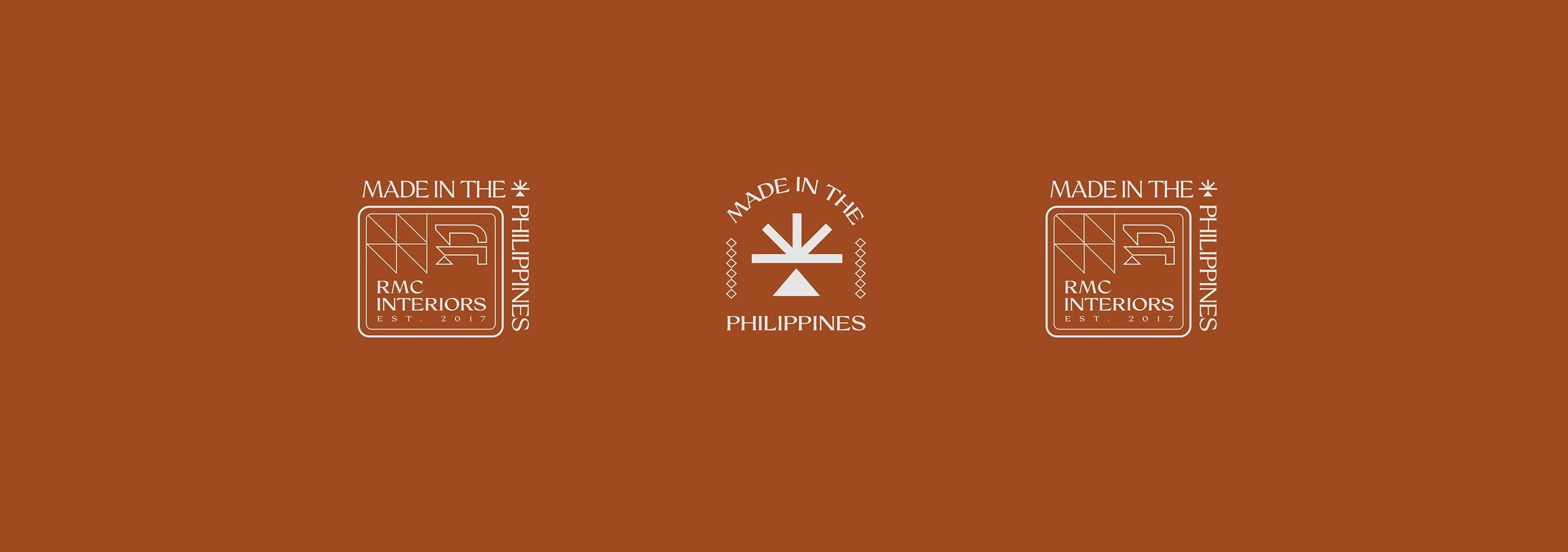 Made in the Philippines seals on terracotta