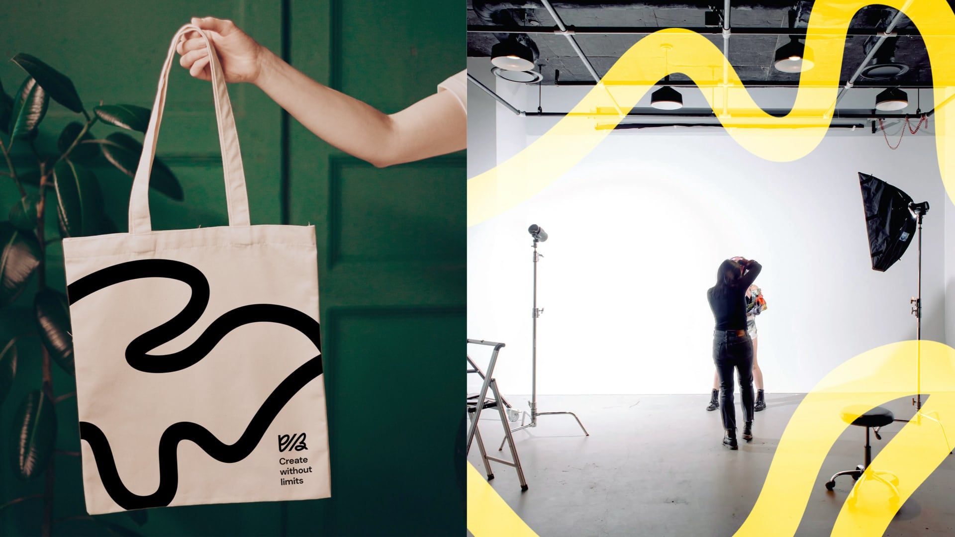 Tote bag and studio photography