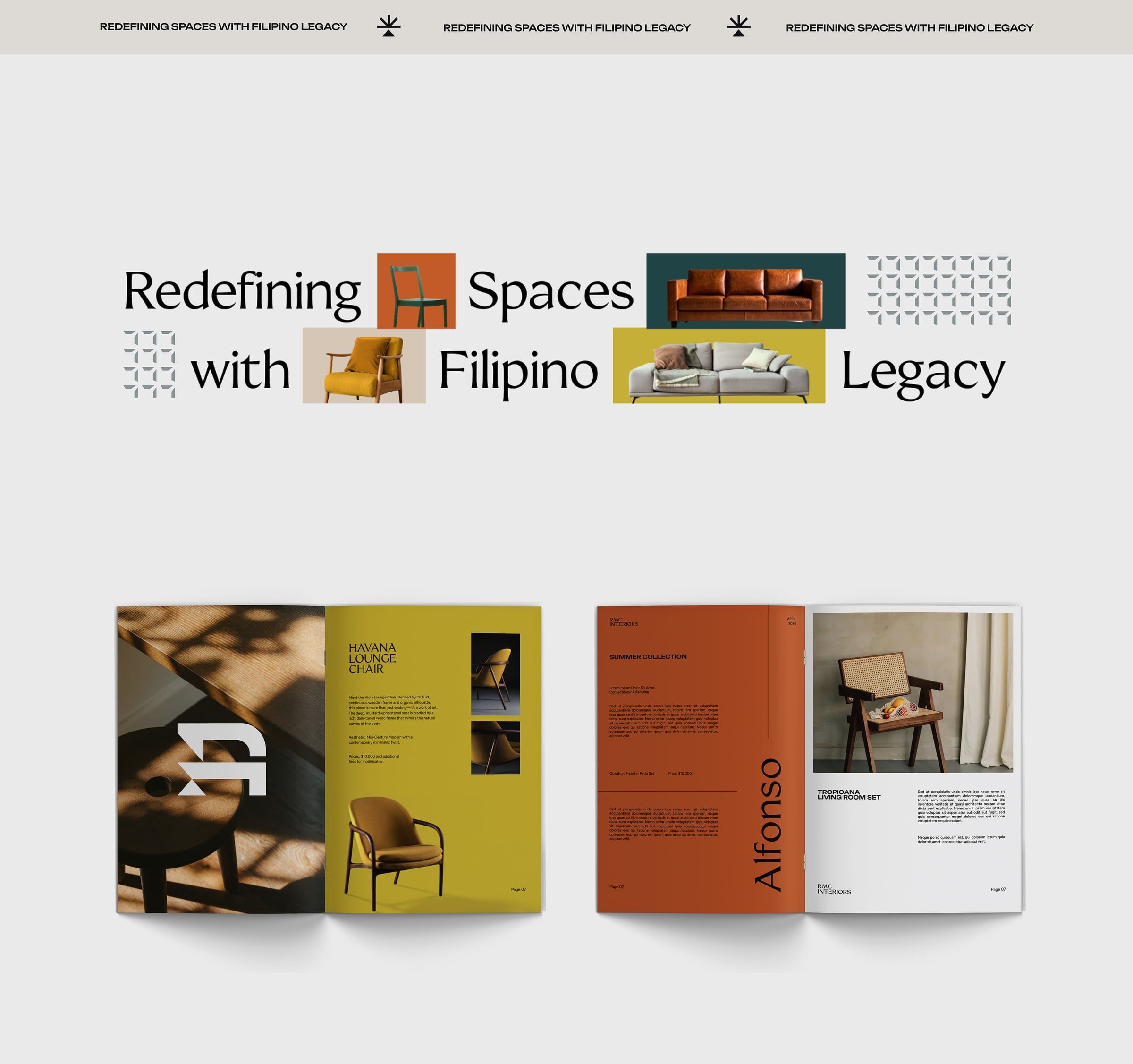 Editorial spreads: Redefining spaces with Filipino legacy