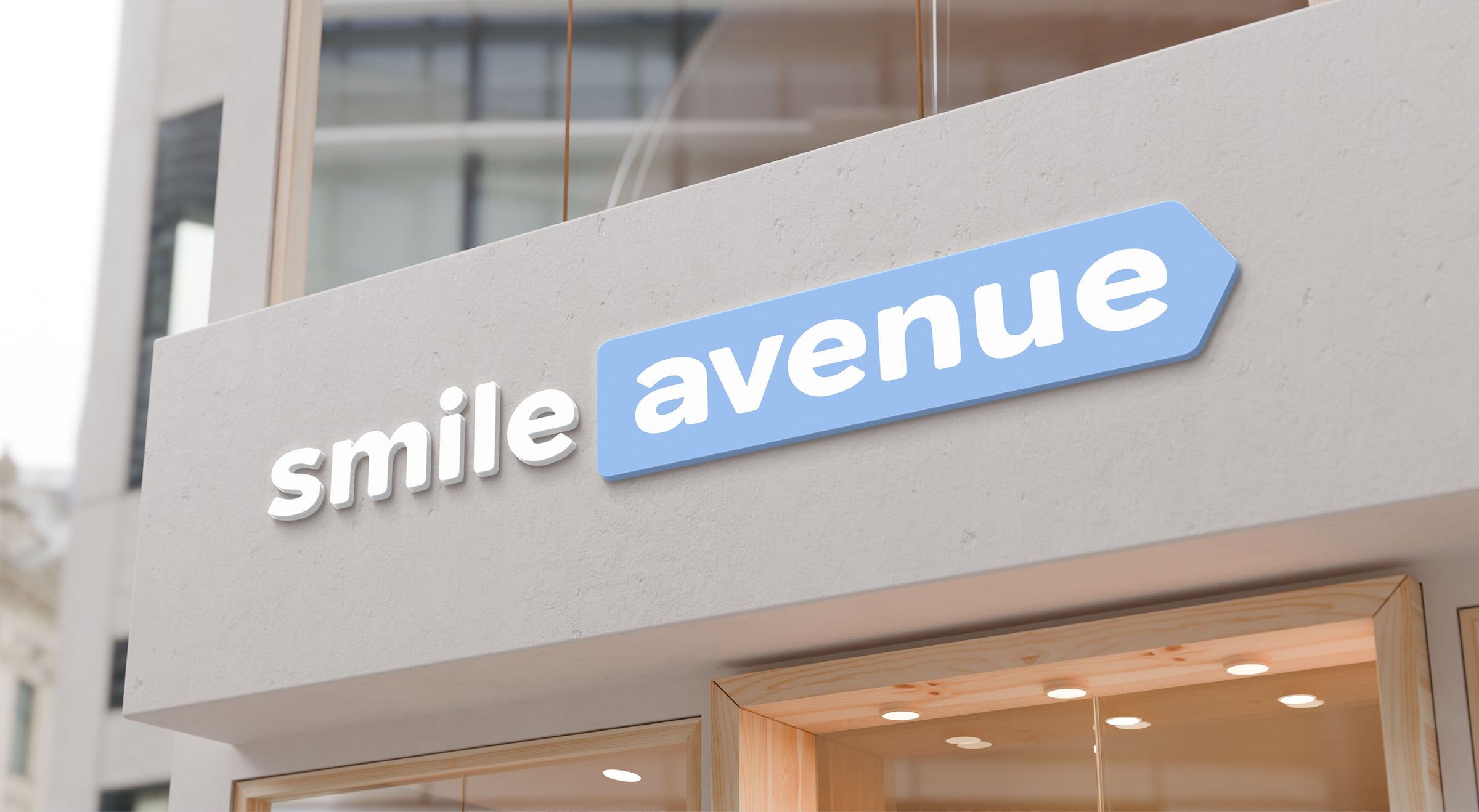 Smile Avenue storefront signage