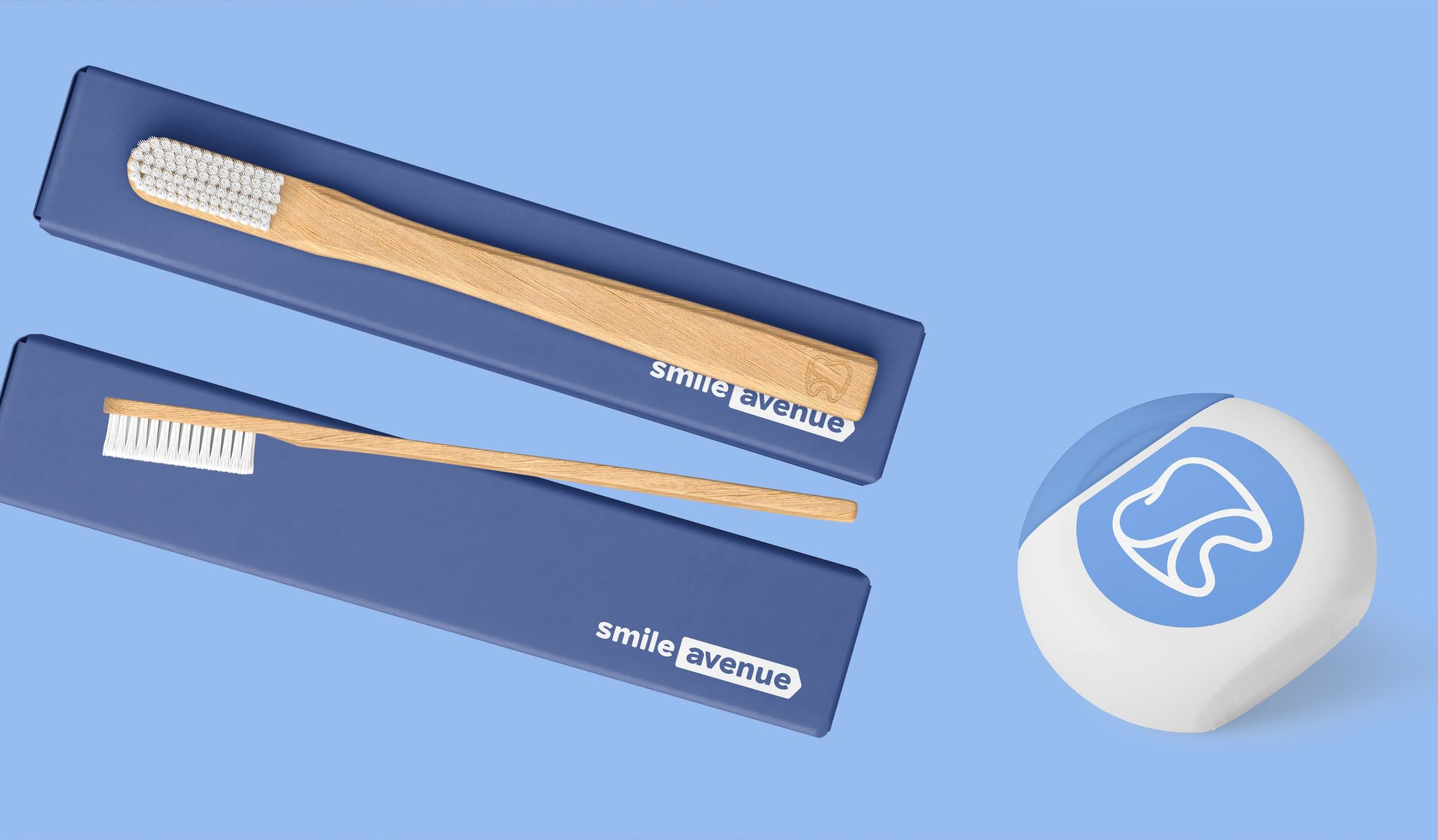 Bamboo toothbrush and case
