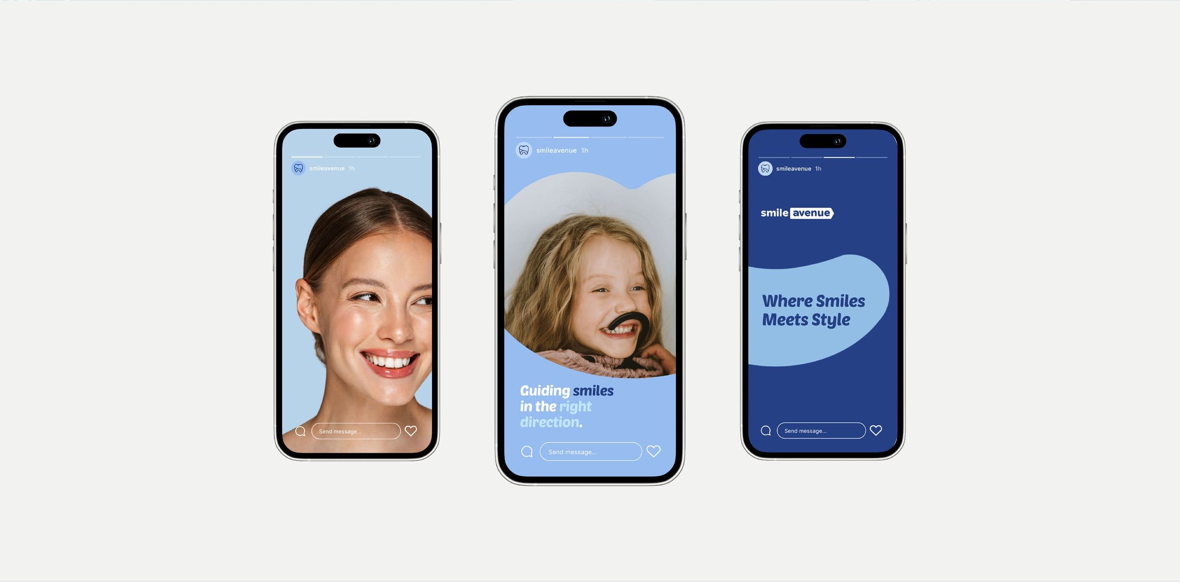 Smile Avenue mobile screens